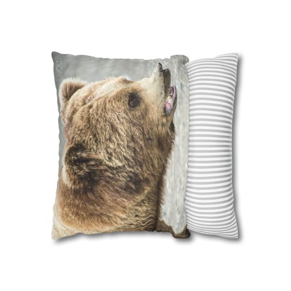 Uniquely Designed Faux Suede Square Pillowcase Featuring ALASKAN MAJESTY | Exclusive Photography by Fevold Photography - Image 6