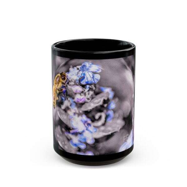 Black Mug (11oz, 15oz) Featuring BUBBLE BEE | Exclusive Photography by Fevold Photography - Image 7