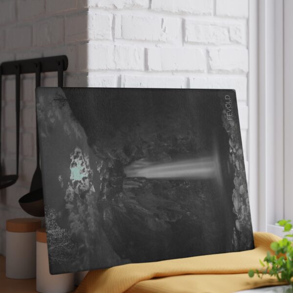 Textured, Tempered Glass Cutting Board Featuring MIDNIGHT AT HAVASU FALLS Exclusive Photography by Fevold Photography - Image 3