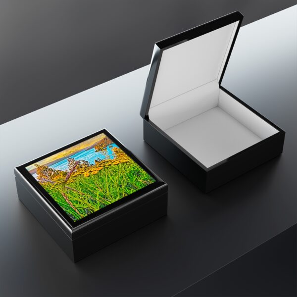 Jewelry/Keepsake Box featuring SUNRISE OVER LAKE COEUR d'ALENE | Exclusive Photography by Fevold Photography