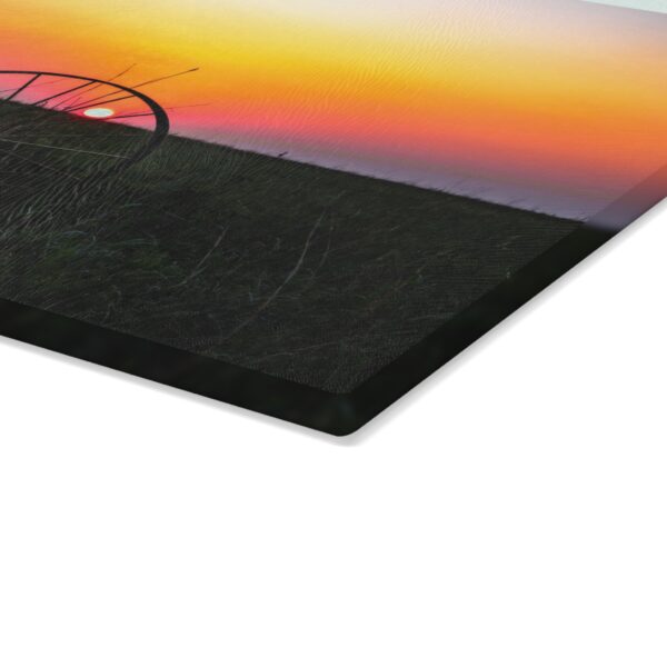 Textured, Tempered Glass Cutting Board Featuring DUSK IN NEBRASKA | Exclusive Photography by Fevold Photography - Image 5