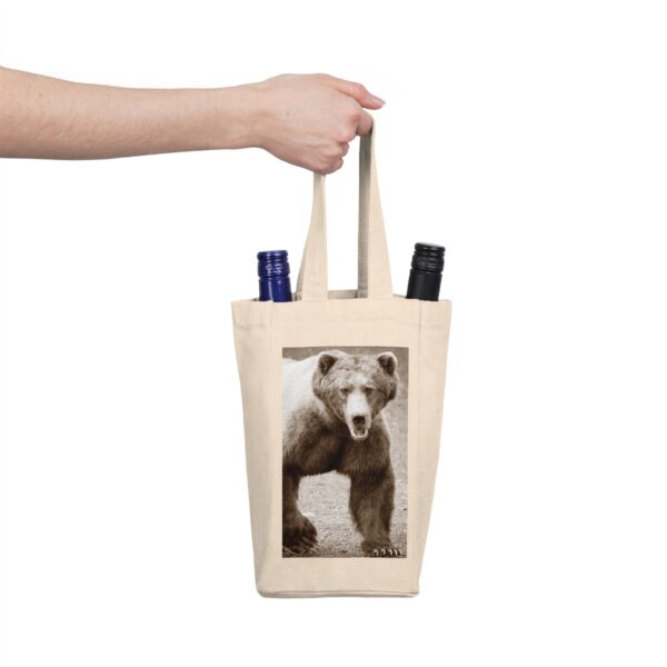 Double Wine Tote Bag featuring OUR EYES LOCKED | Exclusive Photo by Fevold Photography