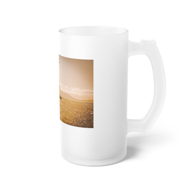 Frosted Glass Beer Mug Featuring NOT A CARE IN THE WORLD | Exclusive Photography by Fevold Photography - Image 4