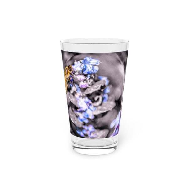 Pint Glass (16oz), Featuring BUBBLE BEE | Exclusive photography by Fevold Photography - Image 3