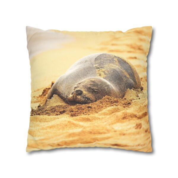 Uniquely Designed Faux Suede Square Pillowcase Featuring BEACH LIFE | Exclusive Photography by Fevold Photography - Image 15