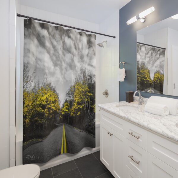 Shower Curtain featuring LAST GLIMPSE OF AUTUMN, Exclusive Photo by Fevold Photography - Image 3