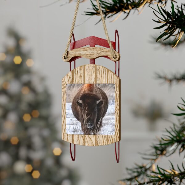 Sled Ornament featuring NORTH DAKOTA ICON, Exclusive Photo by Fevold Photography - Image 7