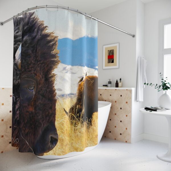 Shower Curtain featuring DEEP THOUGHTS | Exclusive Photo by Fevold Photography - Image 4