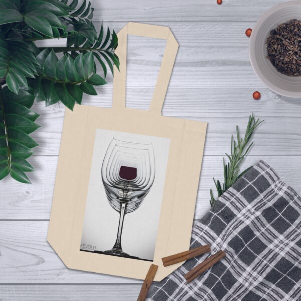 Double Wine Tote Bag featuring SEVEN GLASSES DEEP, Exclusive Photo by Fevold Photography - Image 3