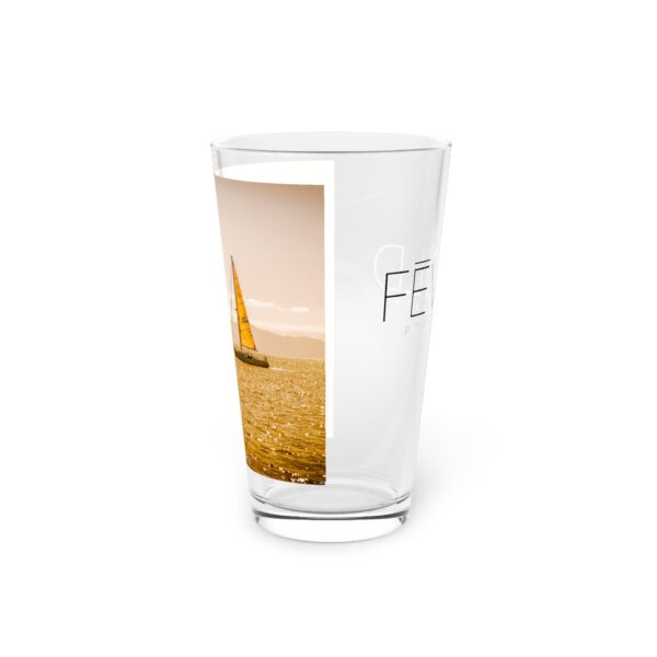 Pint Glass (16oz), Featuring NOT A CARE IN THE WORLD | Exclusive photography by Fevold Photography - Image 5