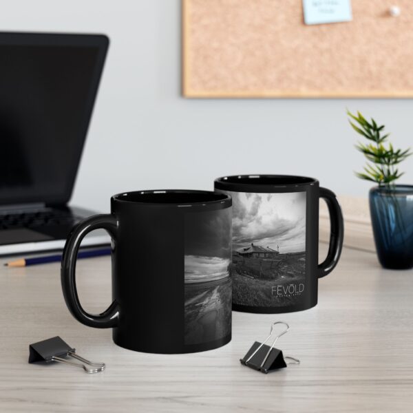 Black Mug (11oz, 15oz) Featuring NORTH DAKOTA BACKROADS | Exclusive Photography by Fevold Photography - Image 2