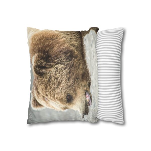 Uniquely Designed Faux Suede Square Pillowcase Featuring ALASKAN MAJESTY | Exclusive Photography by Fevold Photography - Image 8