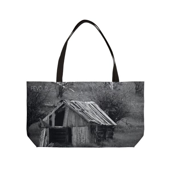 The Weekender Tote Bag.  Featuring CABIN IN THE HILLS | Exclusive Photography by Fevold Photography - Image 4