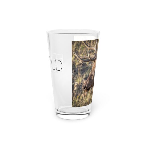 Pint Glass (16oz), Featuring WATCHING THE SUN'S DESCENT | Exclusive photography by Fevold Photography - Image 4