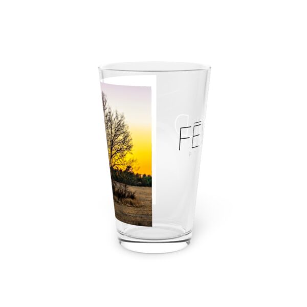 Pint Glass (16oz), Featuring LEAVING THE TREE STAND | Exclusive photography by Fevold Photography - Image 5