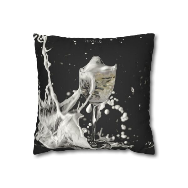 Uniquely Designed Faux Suede Square Pillowcase Featuring PARTY FOUL | Exclusive Photography by Fevold Photography