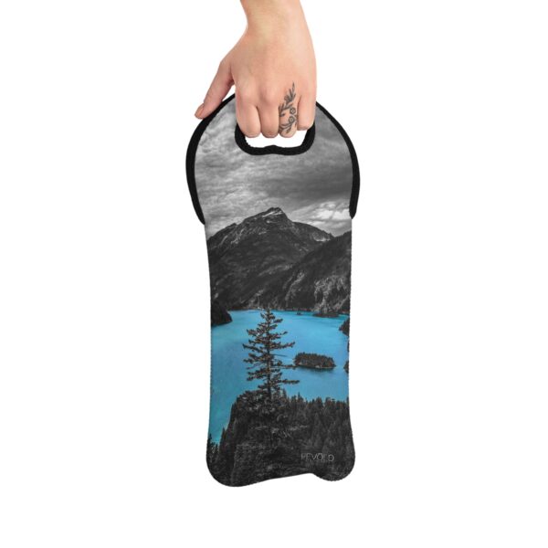 Wine Tote Bag featuring DIABLO LAKE | Exclusive Photo by Fevold Photography