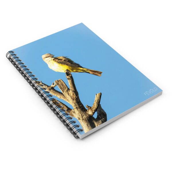 Spiral Notebook - Ruled Line Featuring WESTERN KINGBIRD Exclusive Photography by Fevold Photography - Image 3