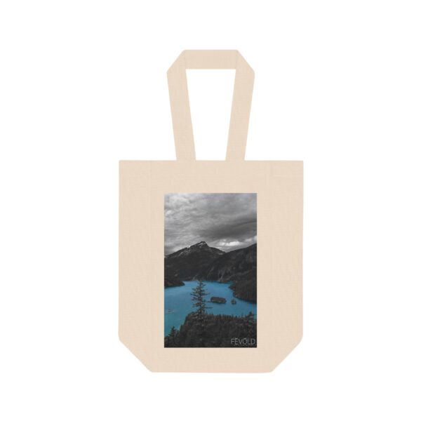 Double Wine Tote Bag featuring DIABLO LAKE | Exclusive Photo by Fevold Photography - Image 2