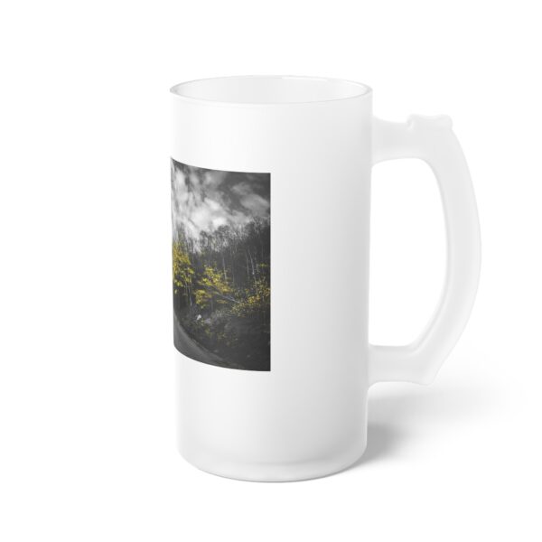 Frosted Glass Beer Mug Featuring LAST GLIMPSE OF AUTUMN | Exclusive Photography by Fevold Photography - Image 4