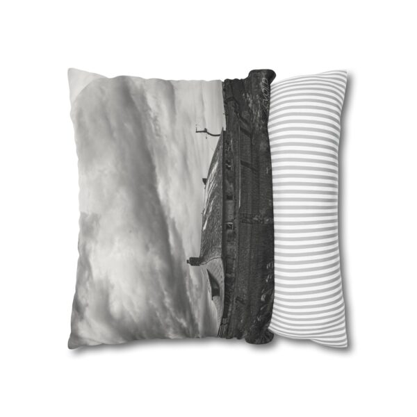 Uniquely Designed Faux Suede Square Pillowcase Featuring NORTH DAKOTA BACKROADS | Exclusive Photography by Fevold Photography - Image 12