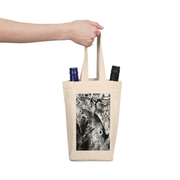 Double Wine Tote Bag featuring ILLUSIONS PROVOKED BY THE SOUNDS | Exclusive Photo by Fevold Photography