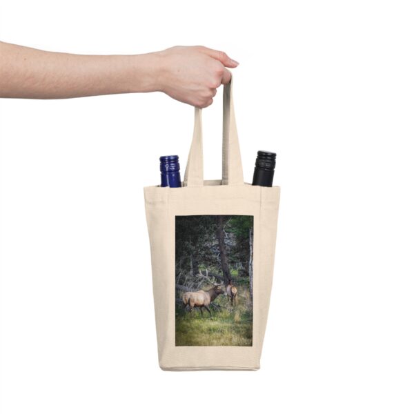 Double Wine Tote Bag featuring PLAYING HARD TO GET | Exclusive Photo by Fevold Photography