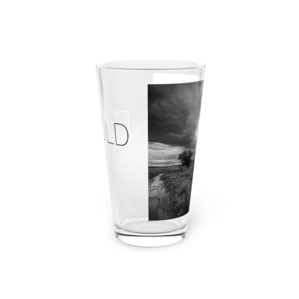 Pint Glass (16oz), Featuring NORTH DAKOTA BACKROADS | Exclusive photography by Fevold Photography - Image 4