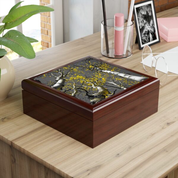 Jewelry/Keepsake Box featuring GOLDEN STARS OF AUTUMN | Exclusive Photography by Fevold Photography - Image 8