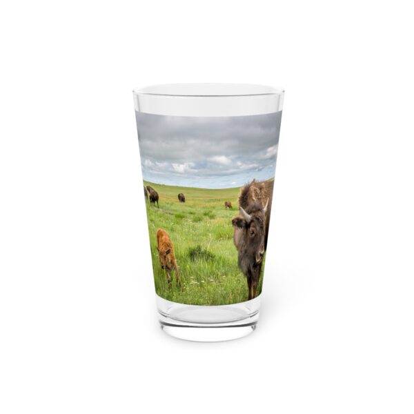 Pint Glass (16oz), Featuring NEW TO THE HERD | Exclusive photography by Fevold Photography - Image 3