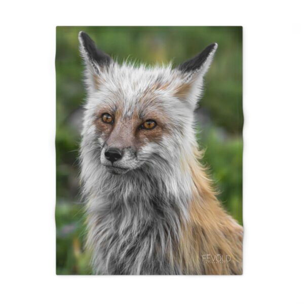 Fleece Baby Blanket featuring FOXY | Exclusive Photography by Fevold Photography - Image 3