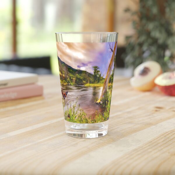 Pint Glass (16oz), Featuring SATURATED WITH SURREALISM | Exclusive photography by Fevold Photography