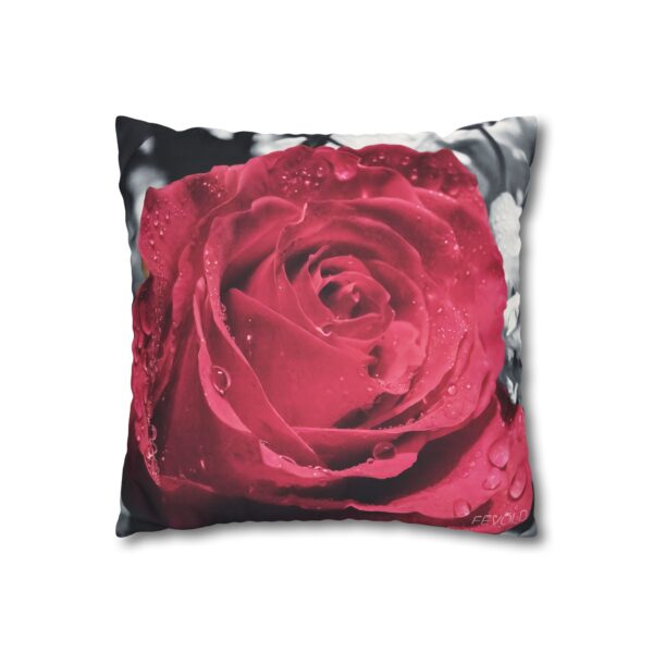 Uniquely Designed Faux Suede Square Pillowcase Featuring SYMBOL OF LOVE | Exclusive Photography by Fevold Photography - Image 7