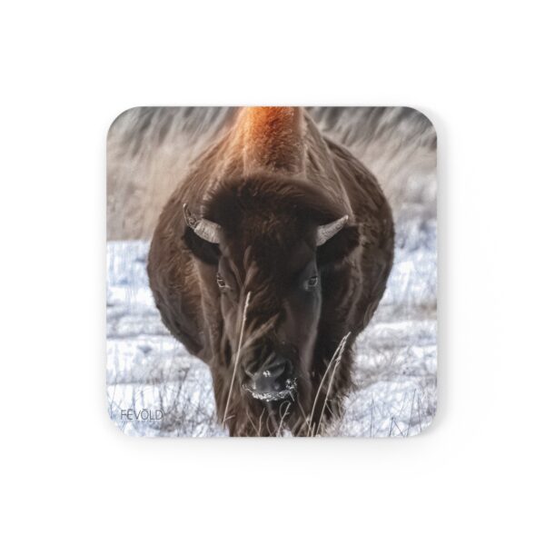 Cork Back Coaster featuring NORTH DAKOTA ICON, Exclusive Photo by Fevold Photography