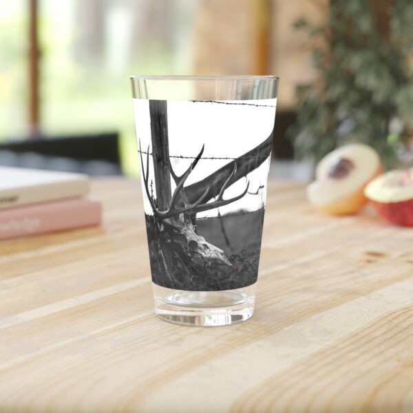 Pint Glass (16oz), Featuring KILL PILE | Exclusive photography by Fevold Photography