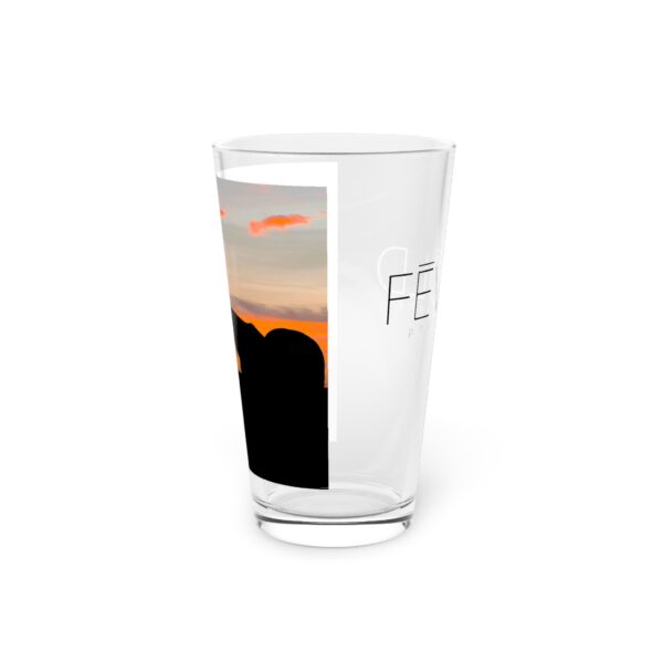 Pint Glass (16oz), Featuring CROSSFIRE | Exclusive photography by Fevold Photography - Image 5