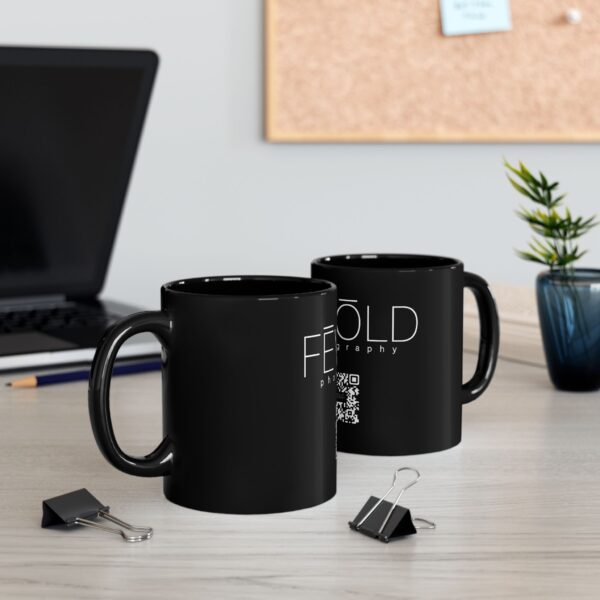 Black Mug (11oz, 15oz) Featuring LOGO | Exclusive Photography by Fevold Photography - Image 5