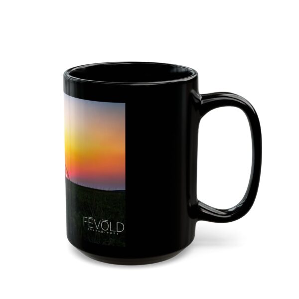 Black Mug (11oz, 15oz) Featuring DUSK IN NEBRASKA | Exclusive Photography by Fevold Photography - Image 8