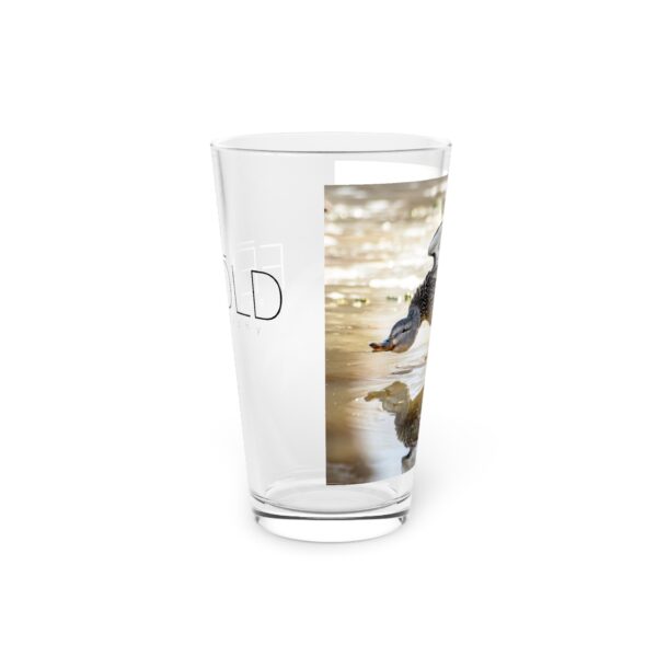 Pint Glass (16oz), Featuring DUCK LIPS | Exclusive photography by Fevold Photography - Image 4