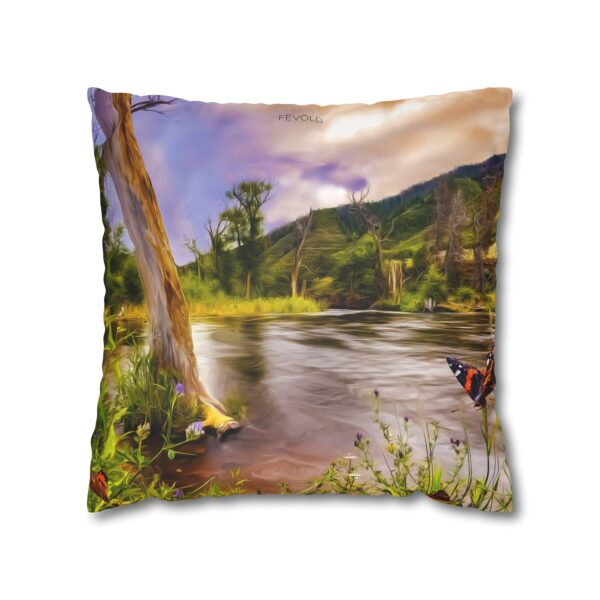 Uniquely Designed Faux Suede Square Pillowcase Featuring SATURATED WITH SURREALISM | Exclusive Photography by Fevold Photography - Image 9