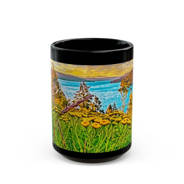 Black Mug (11oz, 15oz) Featuring SUNRISE OVER LAKE COEUR d'ALENE | Exclusive Photography by Fevold Photography - Image 7