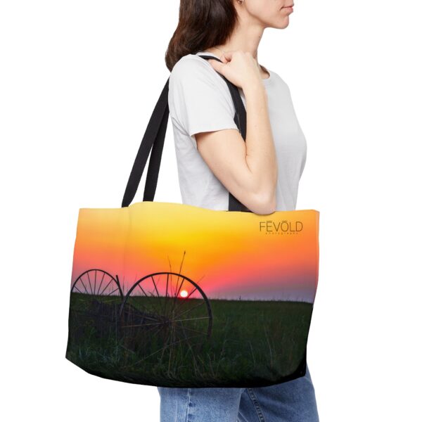 The Weekender Tote Bag.  Featuring DUSK IN NEBRASKA | Exclusive Photography by Fevold Photography - Image 3