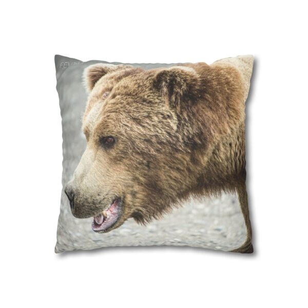 Uniquely Designed Faux Suede Square Pillowcase Featuring ALASKAN MAJESTY | Exclusive Photography by Fevold Photography - Image 7