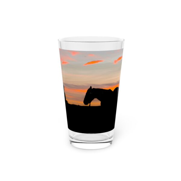 Pint Glass (16oz), Featuring CROSSFIRE | Exclusive photography by Fevold Photography - Image 3