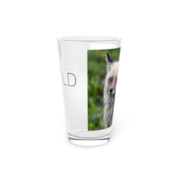 Pint Glass (16oz), Featuring FOXY | Exclusive photography by Fevold Photography - Image 4