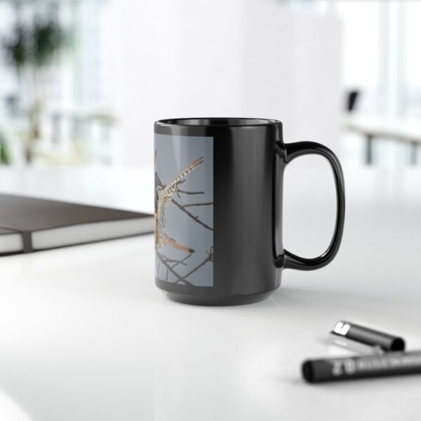 Black Mug (11oz, 15oz) Featuring AMERICAN KESTREL | Exclusive Photography by Fevold Photography - Image 11