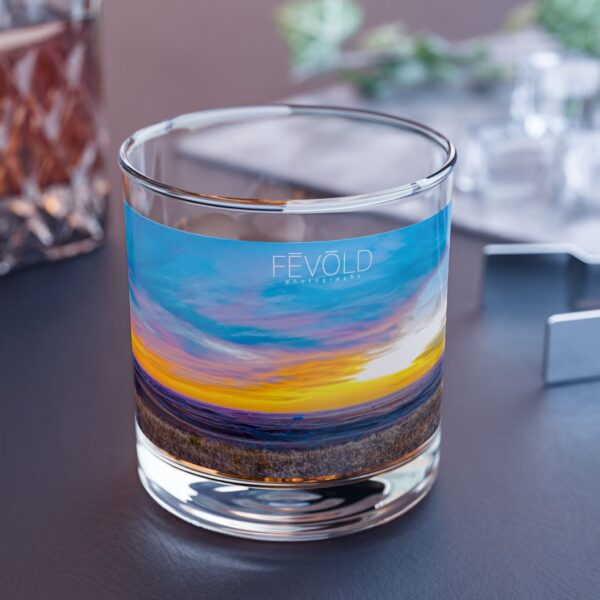 Rocks Glass, 10oz Featuring SUNSET FROM GOBBLERS KNOB - PHASE 1 | Exclusive Photography by FEVOLD PHOTOGRAPHY - Image 2