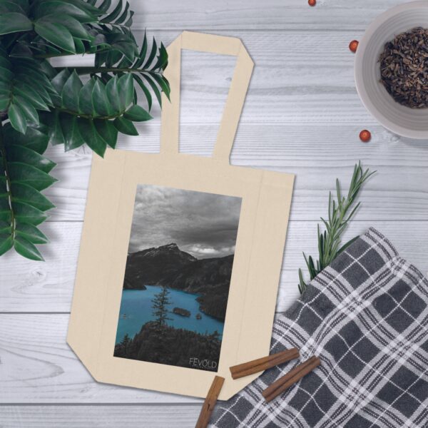 Double Wine Tote Bag featuring DIABLO LAKE | Exclusive Photo by Fevold Photography - Image 3