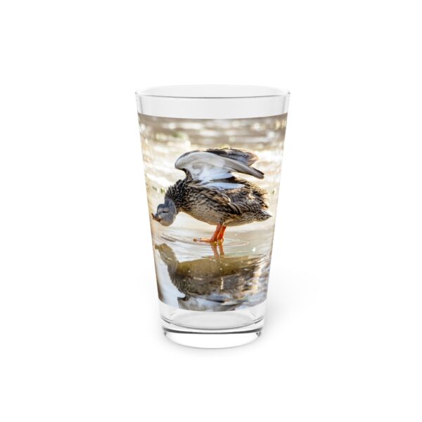 Pint Glass (16oz), Featuring DUCK LIPS | Exclusive photography by Fevold Photography - Image 3