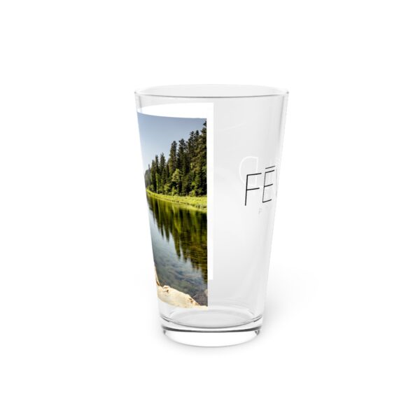 Pint Glass (16oz), Featuring A GLIMPSE OF THE BLACK HILLS | Exclusive photography by Fevold Photography - Image 2